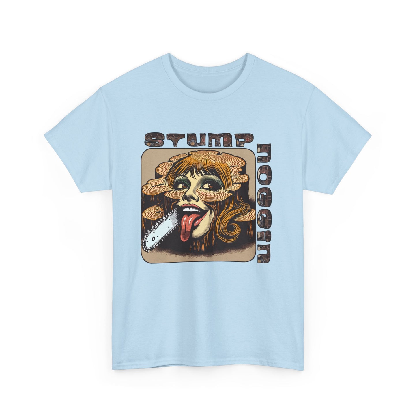 STUMPNOGGIN-chainsaw Heavy Cotton Tee