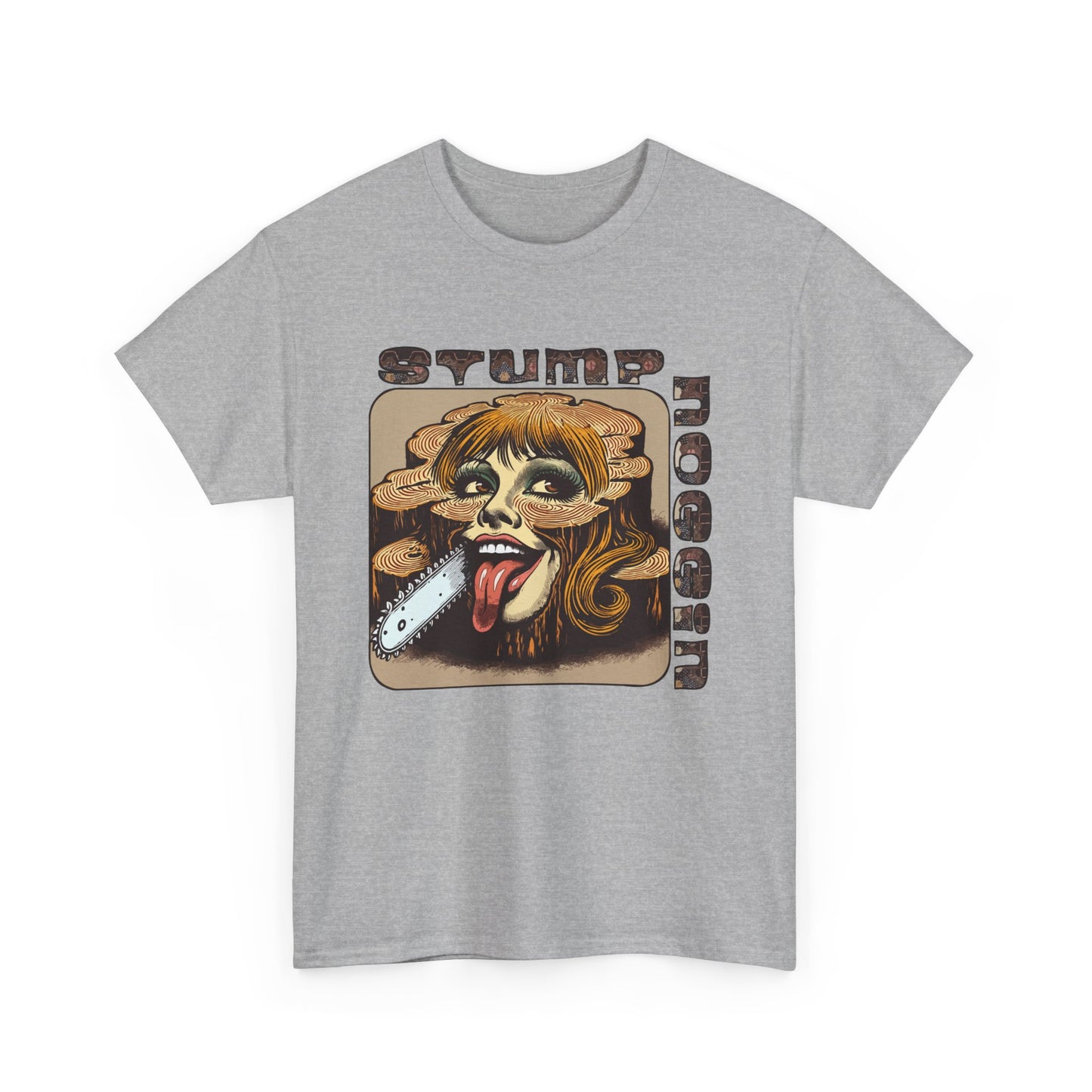 STUMPNOGGIN-chainsaw Heavy Cotton Tee