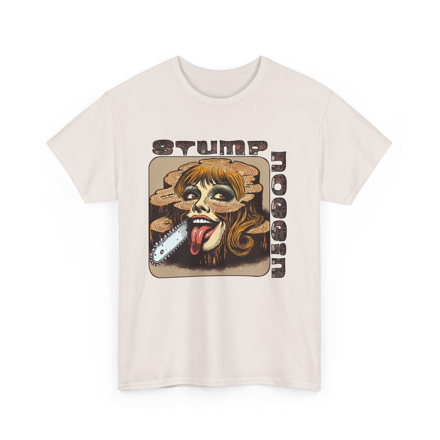 STUMPNOGGIN-chainsaw Heavy Cotton Tee