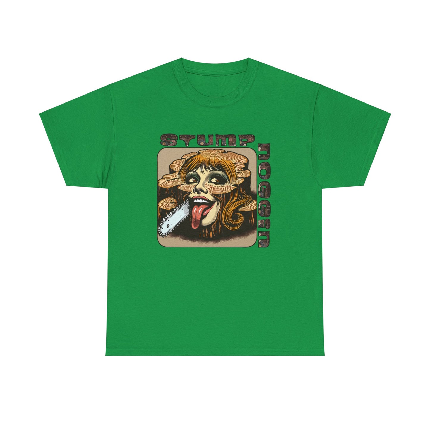 STUMPNOGGIN-chainsaw Heavy Cotton Tee