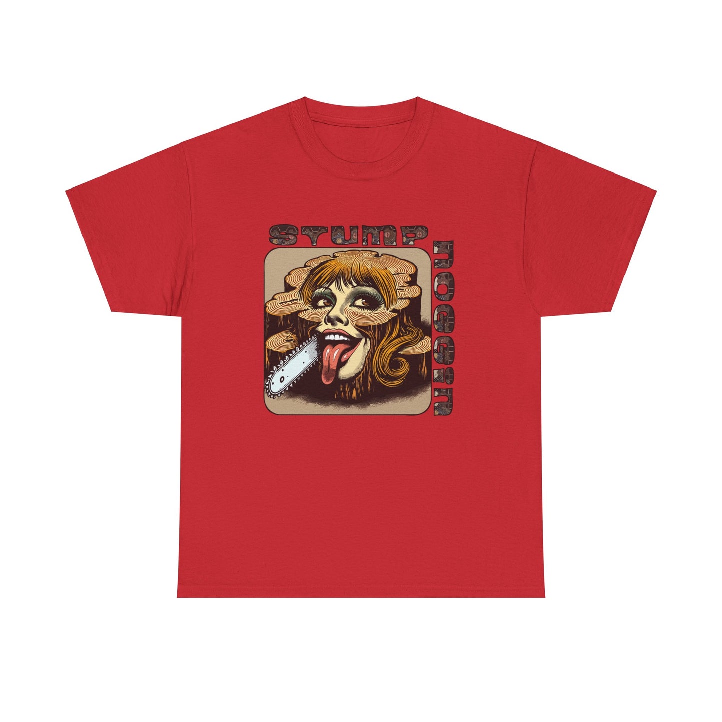 STUMPNOGGIN-chainsaw Heavy Cotton Tee