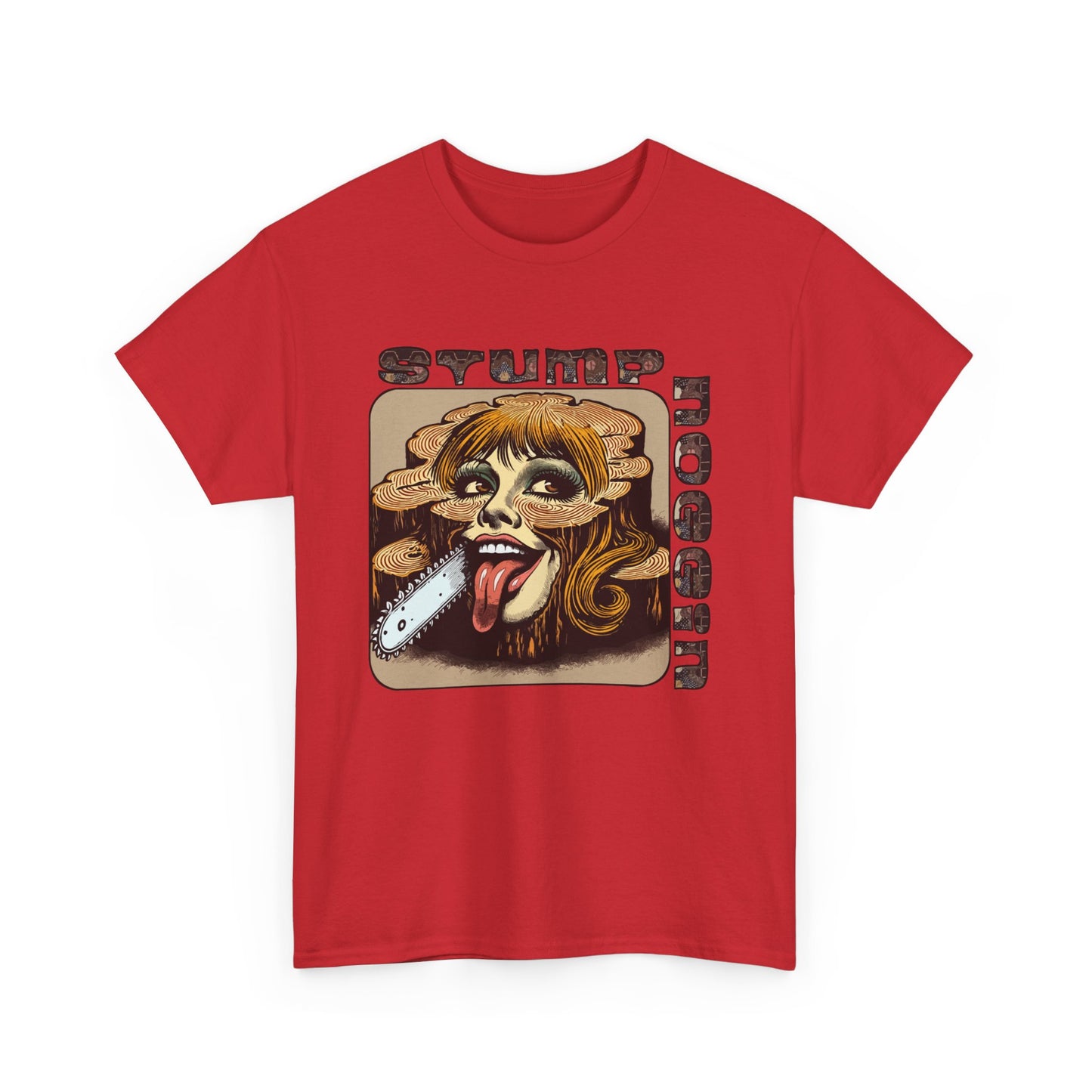 STUMPNOGGIN-chainsaw Heavy Cotton Tee