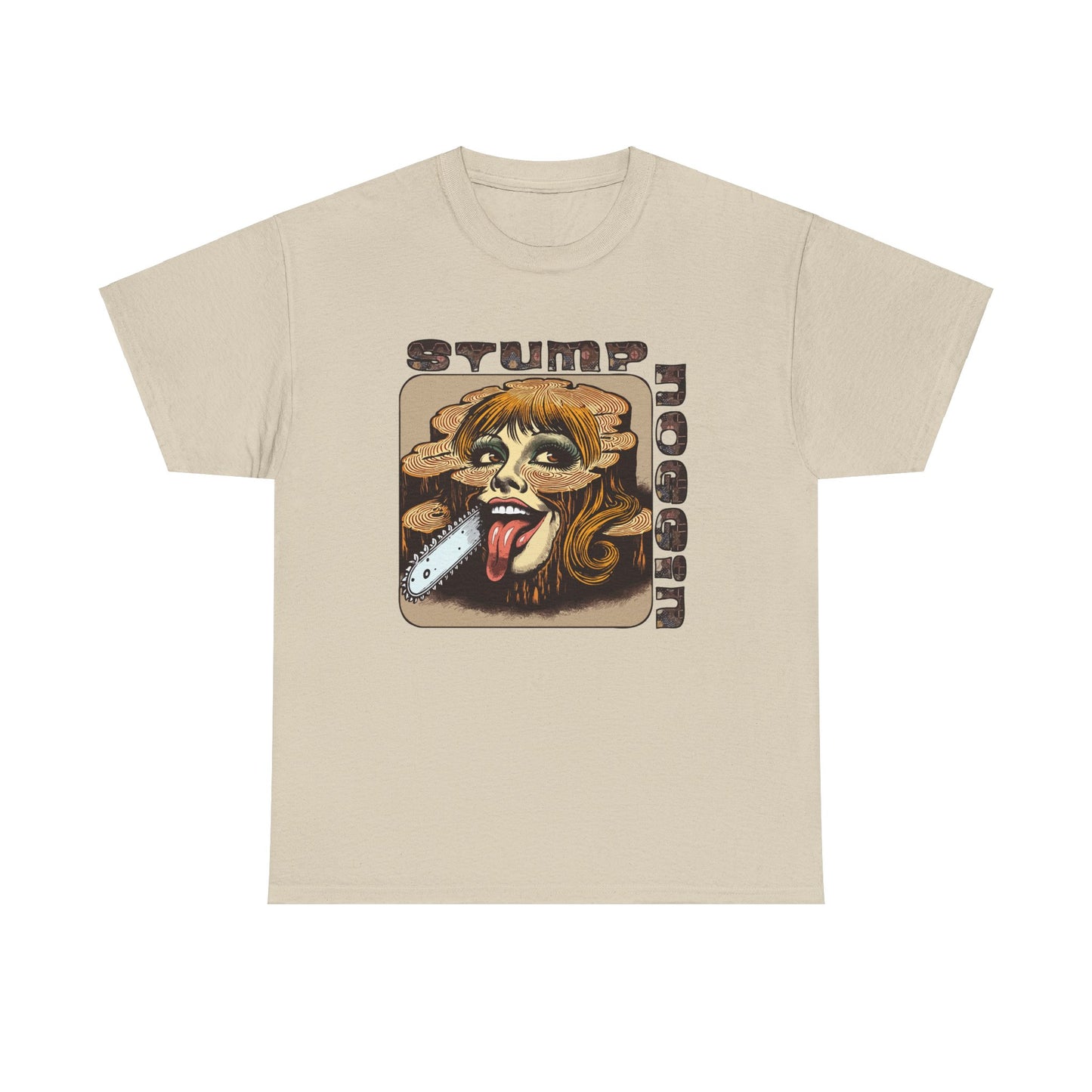 STUMPNOGGIN-chainsaw Heavy Cotton Tee