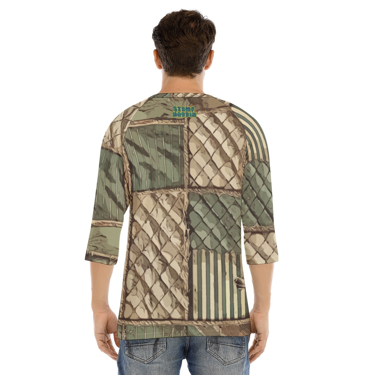 Quilted Roughneck 3/4 T-shirt
