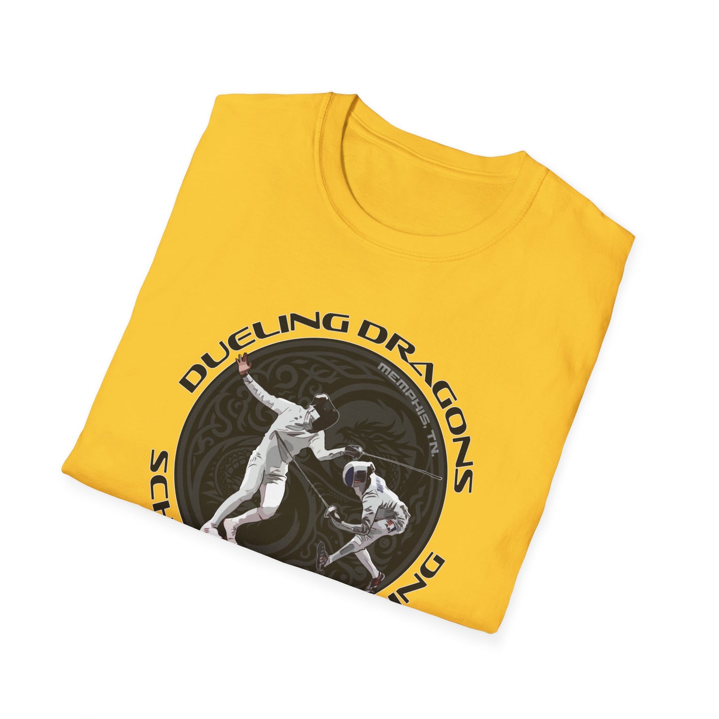 Dueling Dragons Unisex Softstyle T-Shirt