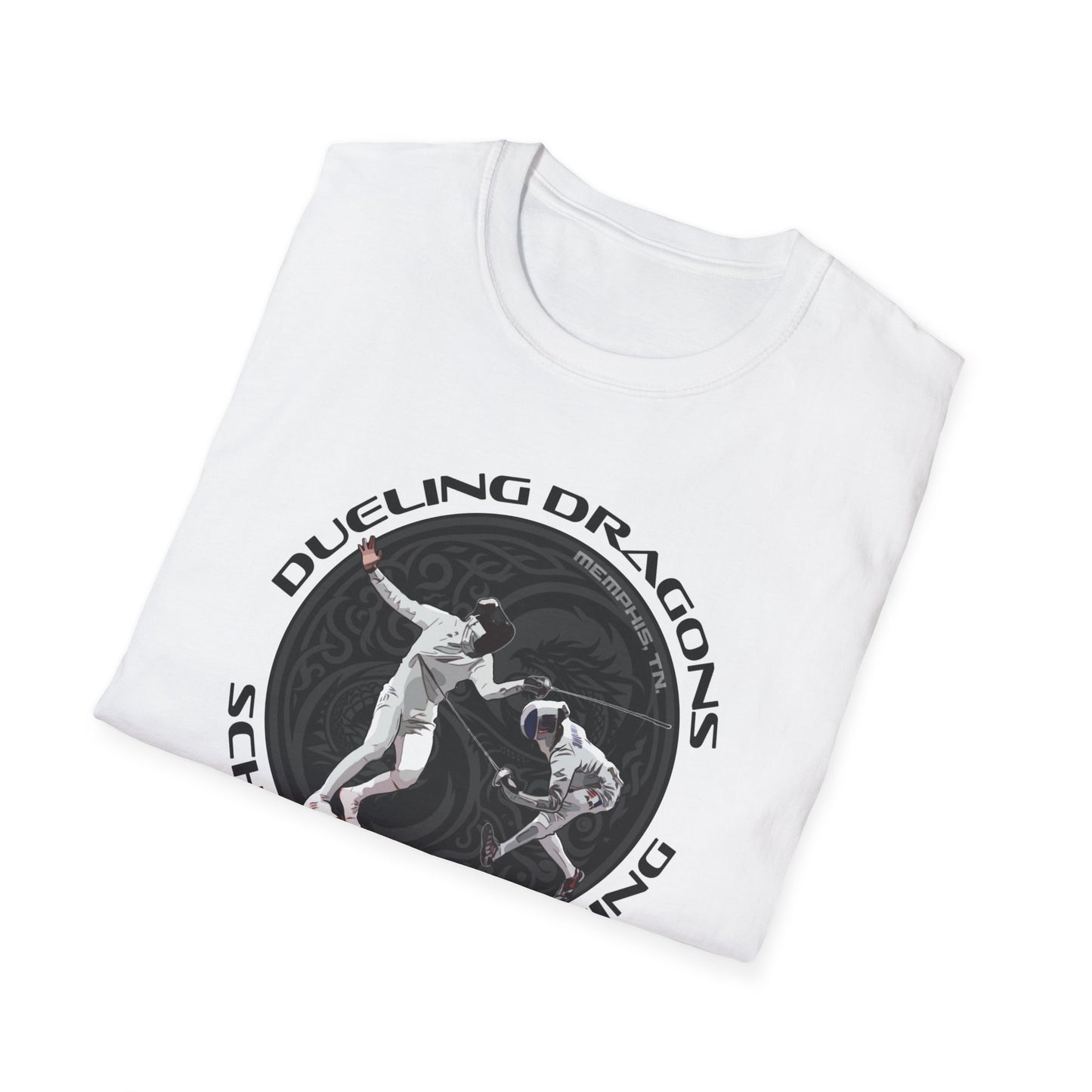 Dueling Dragons Unisex Softstyle T-Shirt