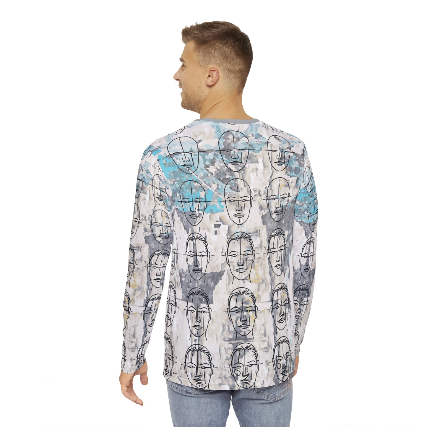 Face Proportions Long Sleeve Shirt (AOP)