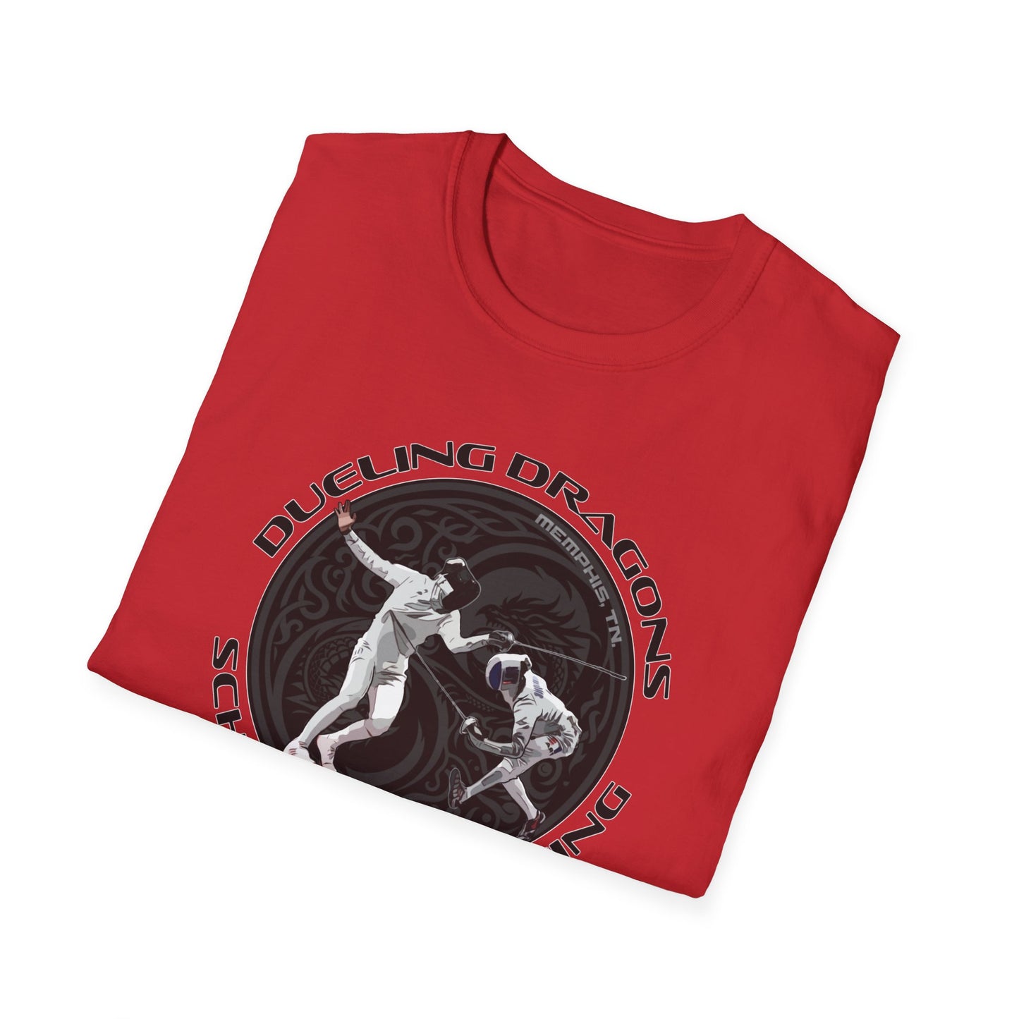 Dueling Dragons Unisex Softstyle T-Shirt