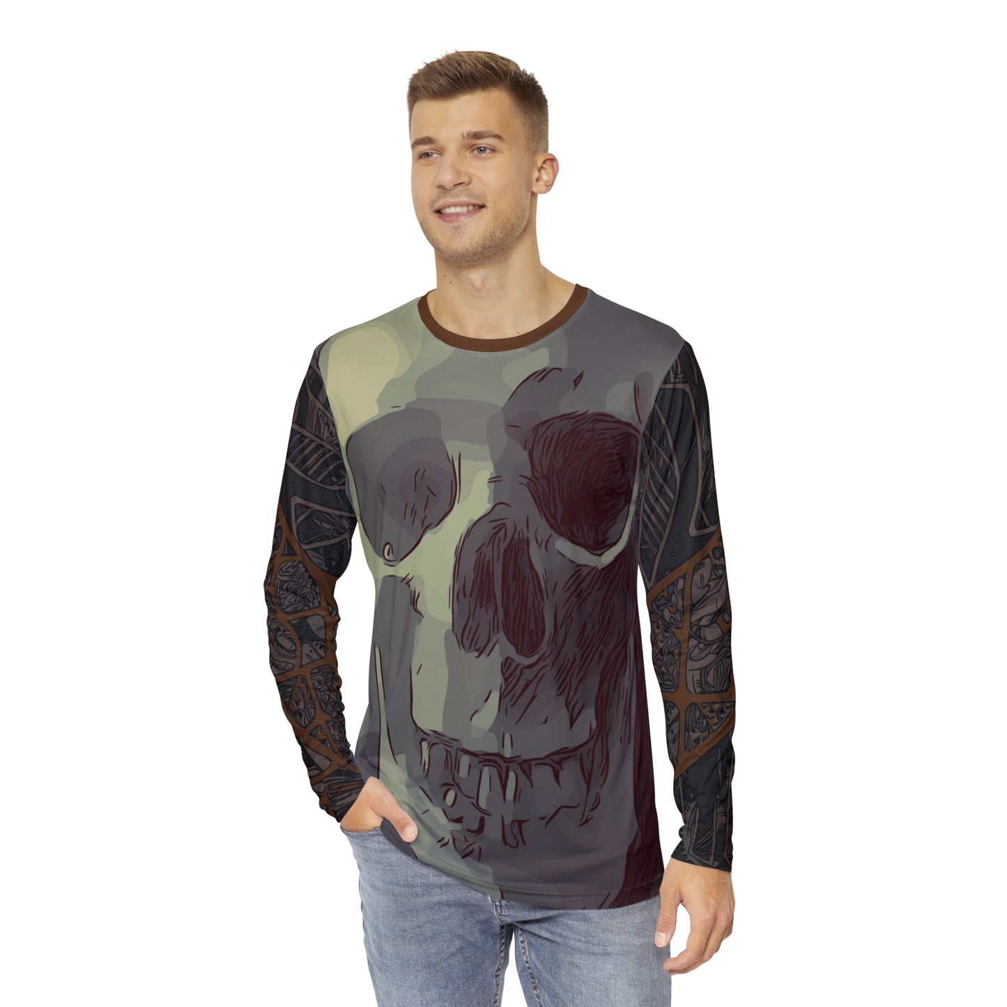 Skull Long Sleeve Shirt (AOP)