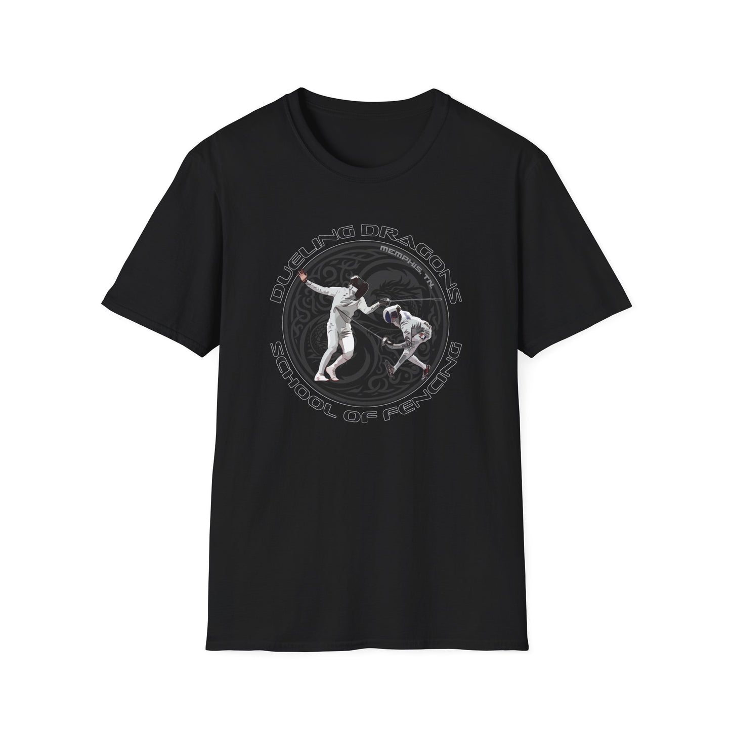 Dueling Dragons Unisex Softstyle T-Shirt