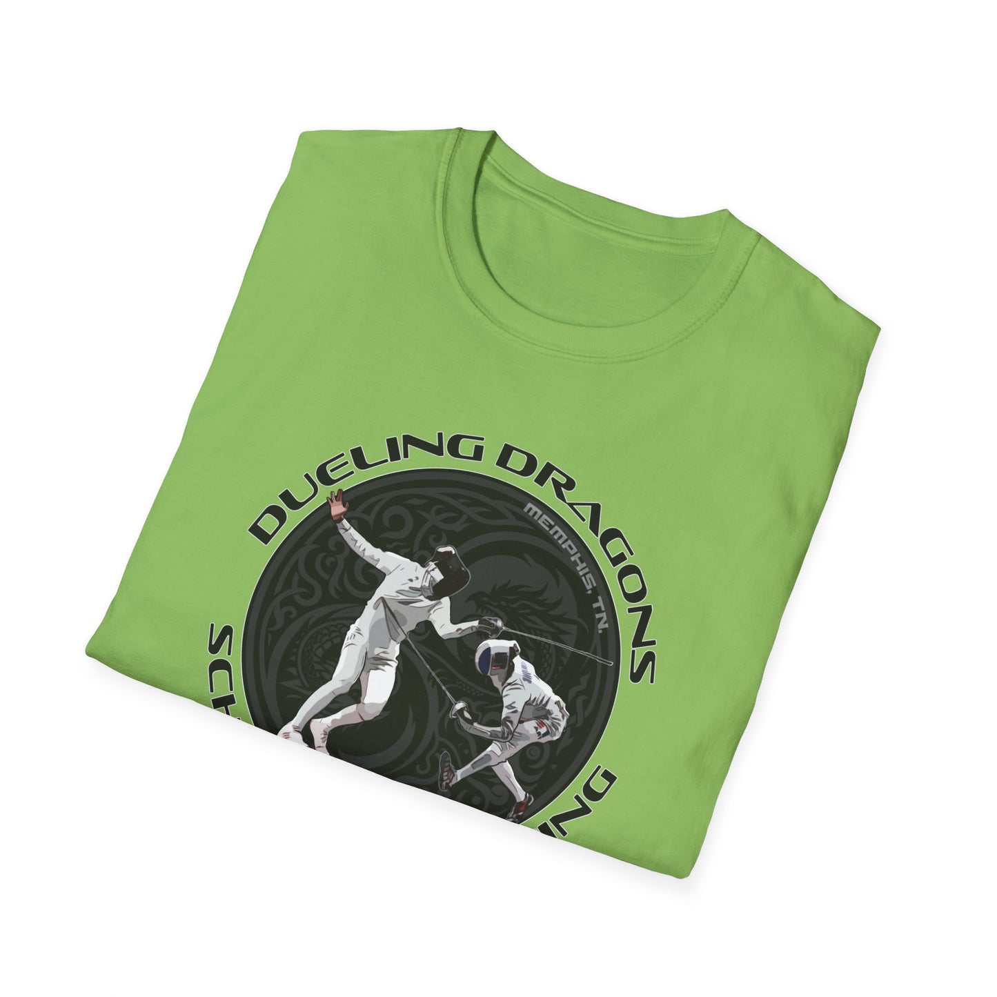 Dueling Dragons Unisex Softstyle T-Shirt