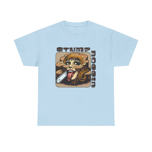 STUMPNOGGIN-chainsaw Heavy Cotton Tee