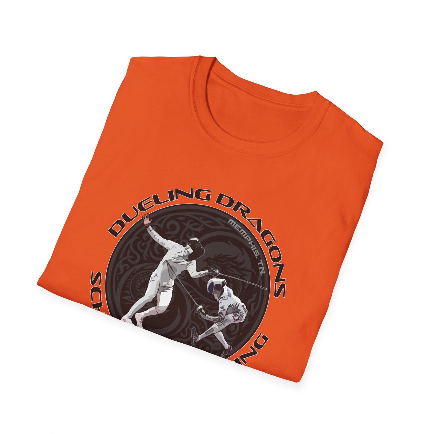 Dueling Dragons Unisex Softstyle T-Shirt