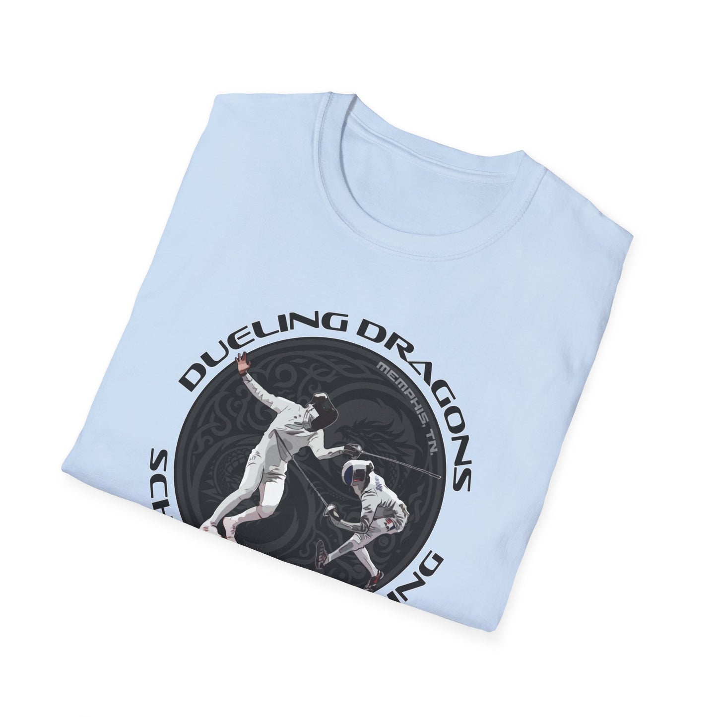 Dueling Dragons Unisex Softstyle T-Shirt