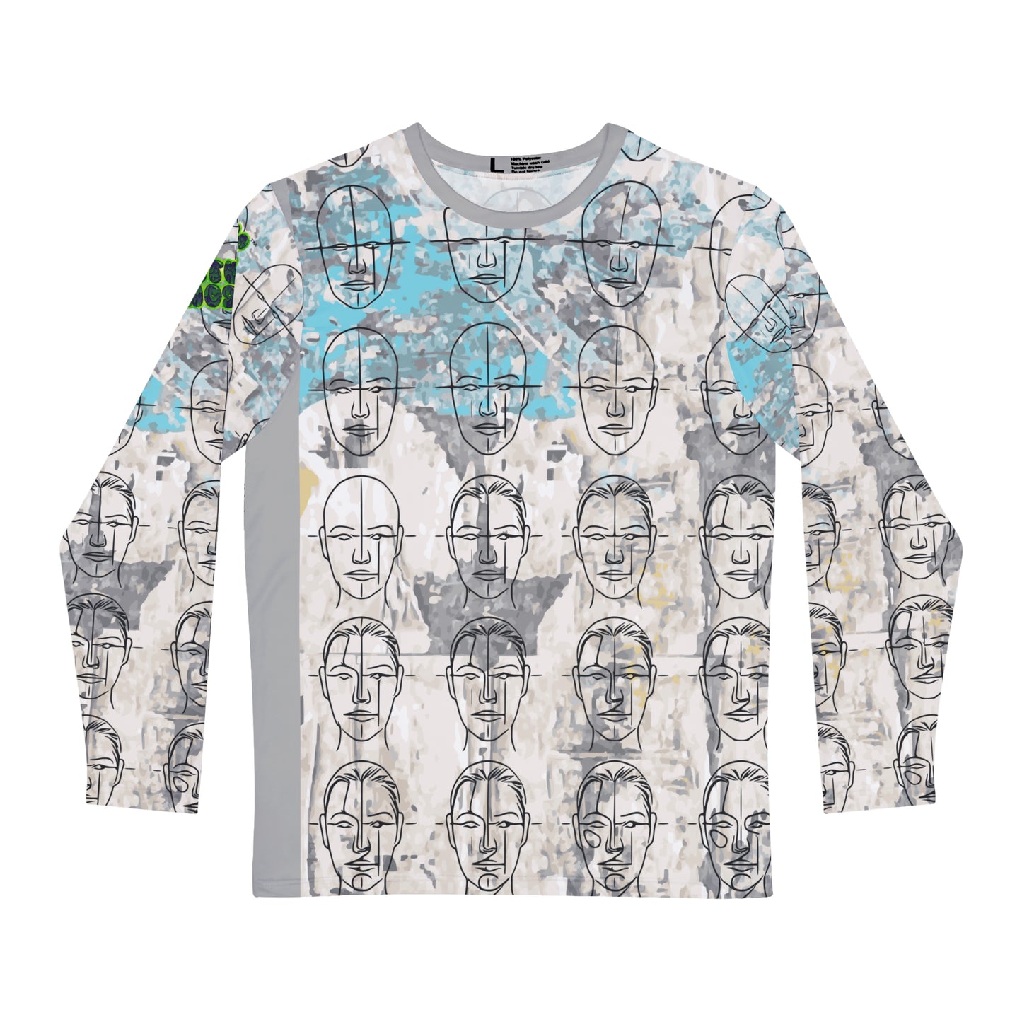 Face Proportions Long Sleeve Shirt (AOP)