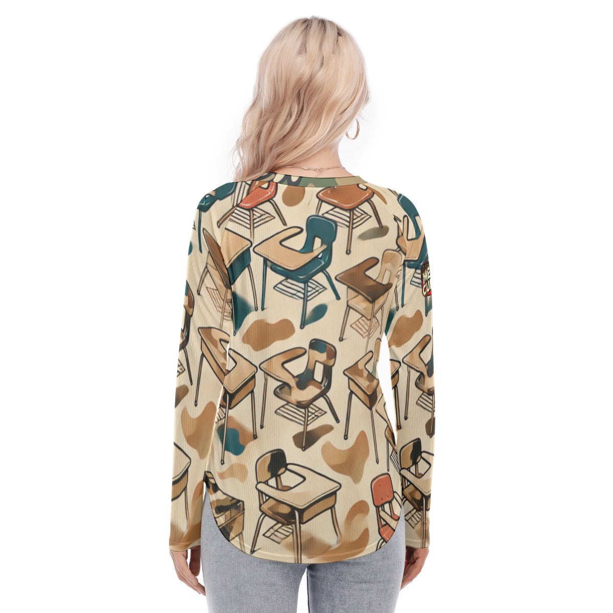 BTF Classroom Camo Blouse