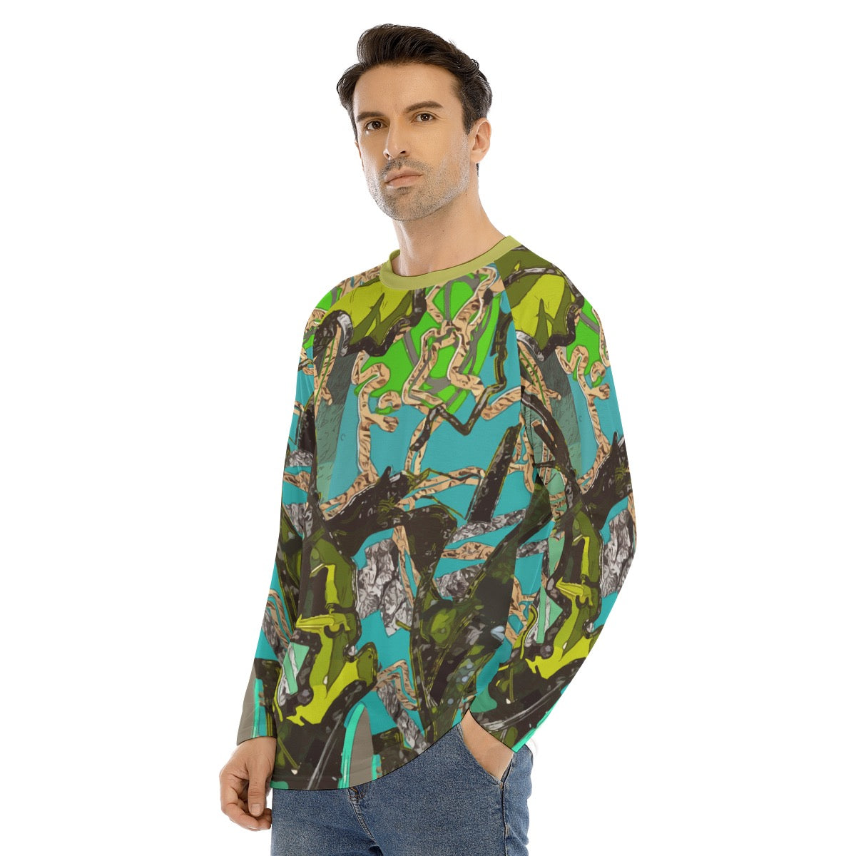 Green Lagoon Long Sleeve T-shirt