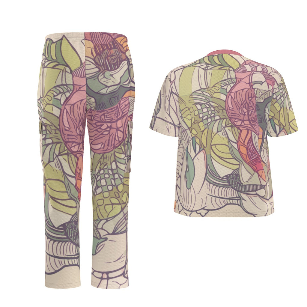 All-Over Print Unisex Scrub Set|Birdseye