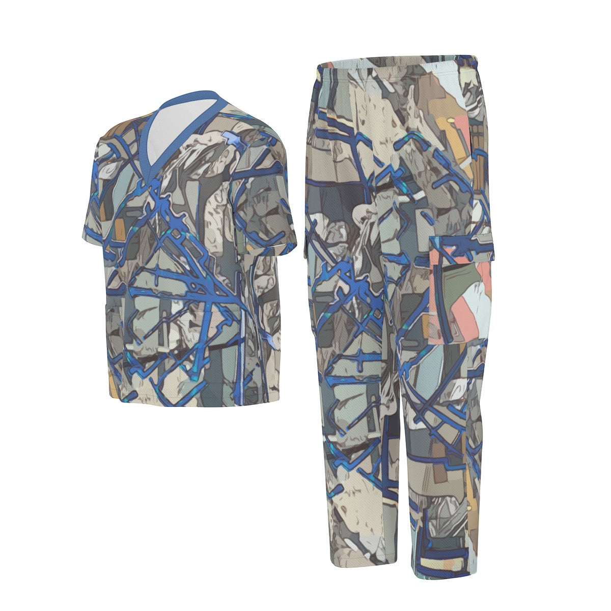 Urban Mane Unisex Scrub Set|Birdseye