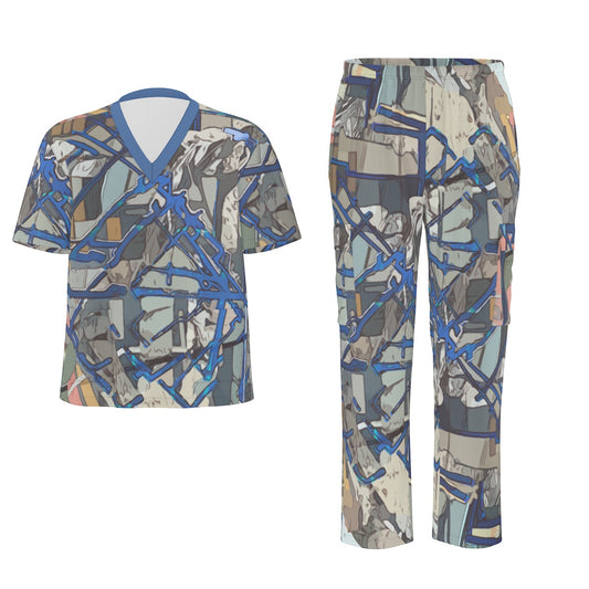 Urban Mane Unisex Scrub Set|Birdseye