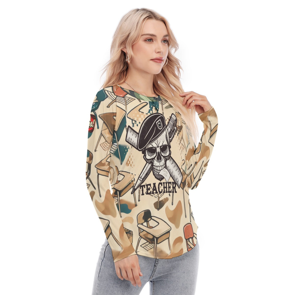 BTF Classroom Camo Blouse