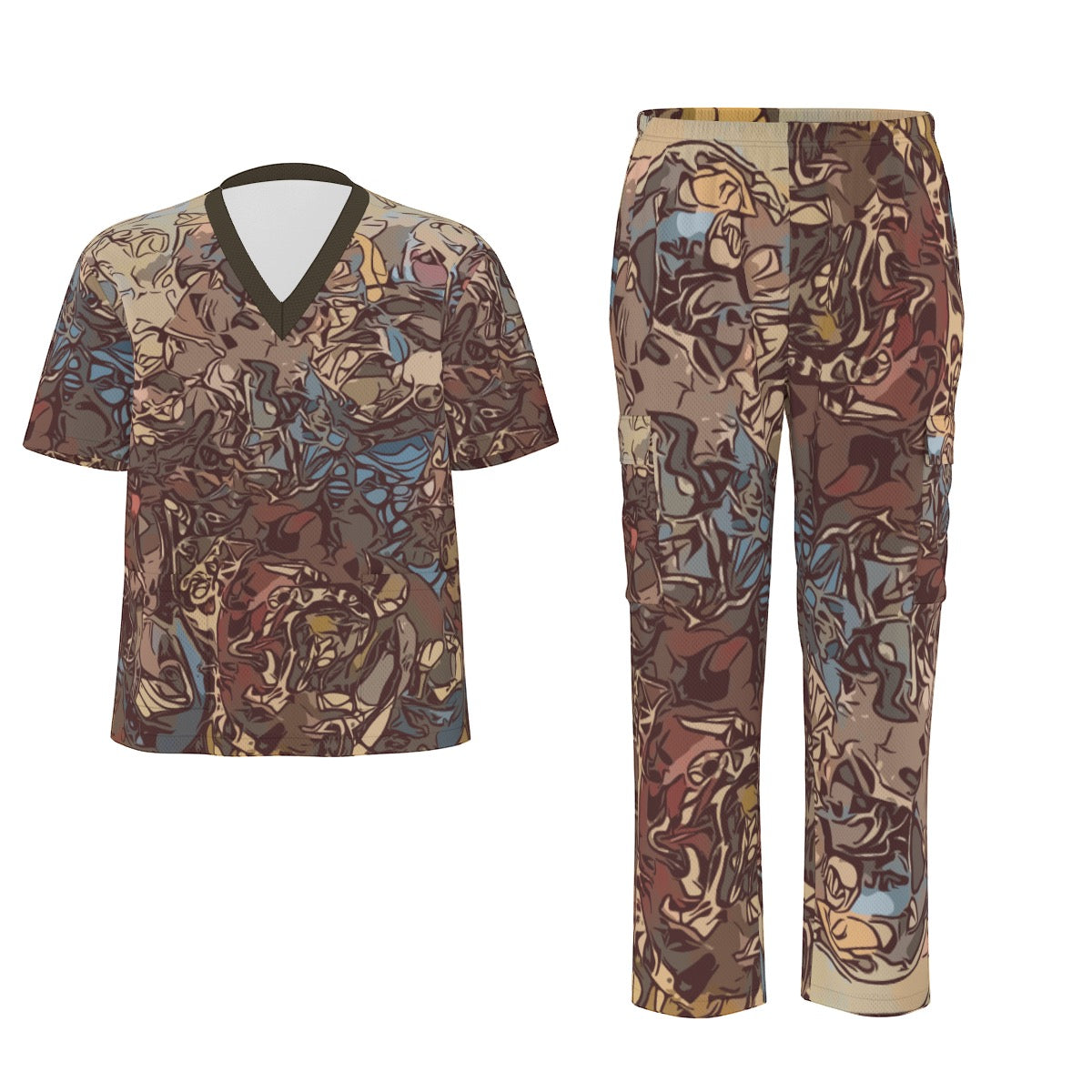 Chocolate Sauce Unisex Scrub Set|Birdseye