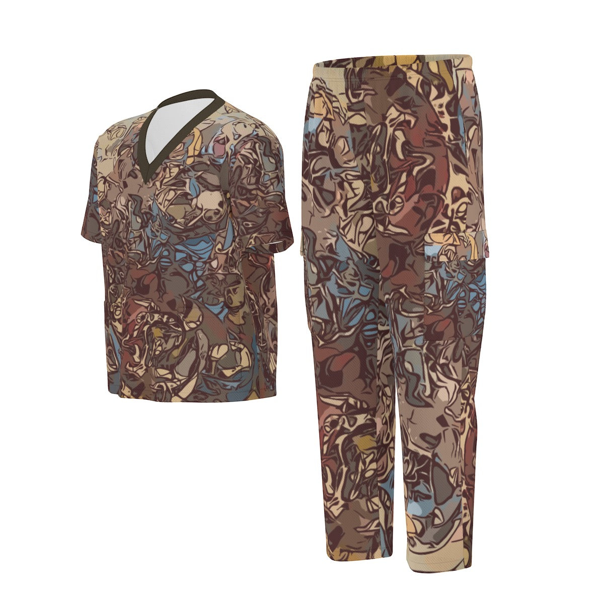 Chocolate Sauce Unisex Scrub Set|Birdseye