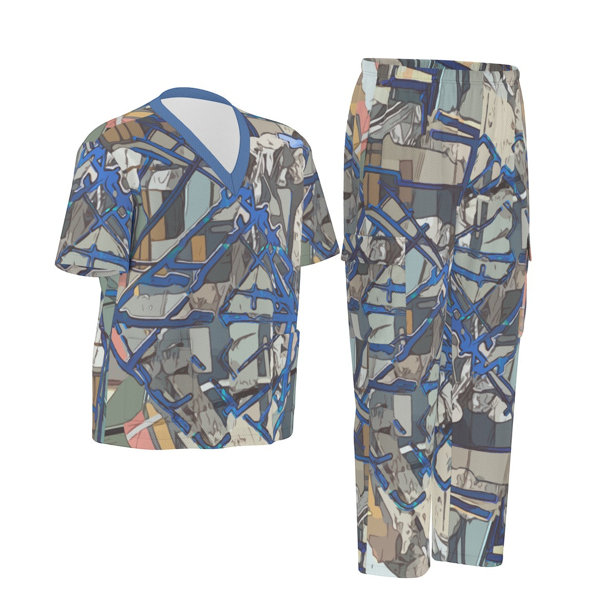 Urban Mane Unisex Scrub Set|Birdseye