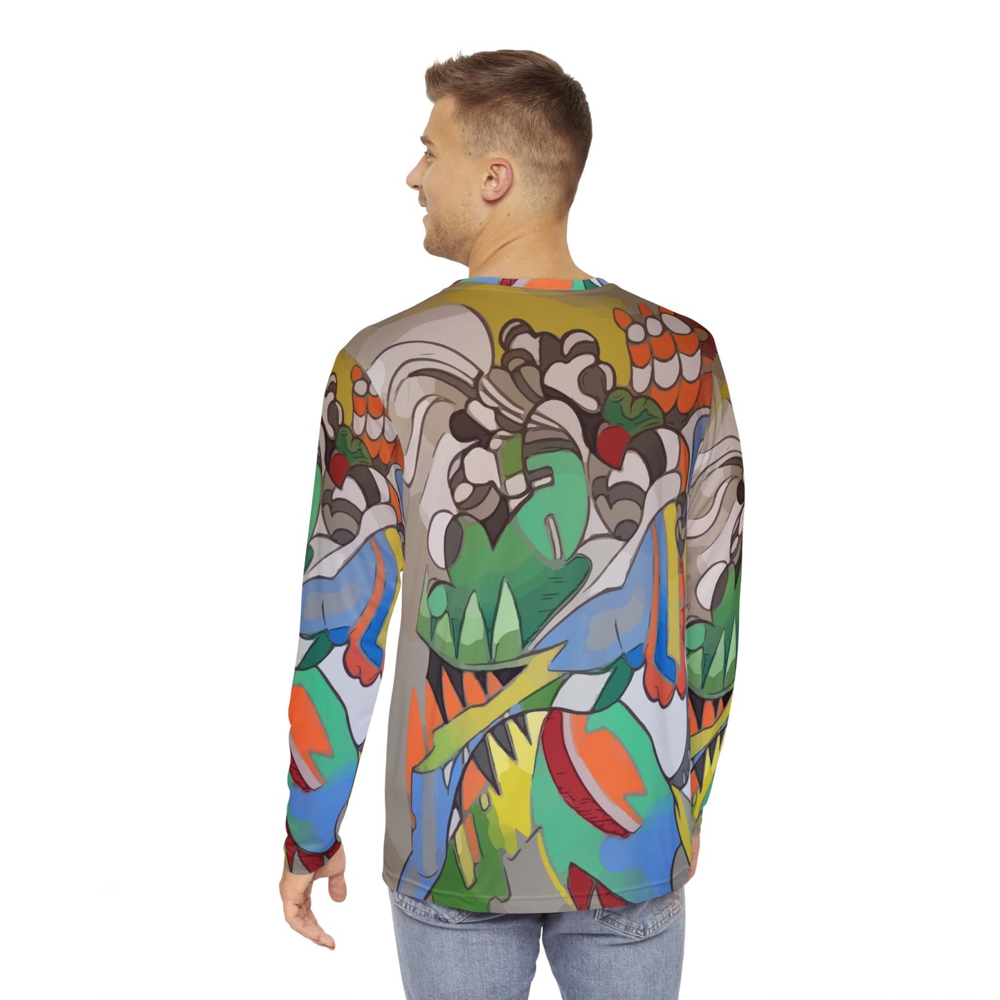 Abstraction Long Sleeve Shirt (AOP)